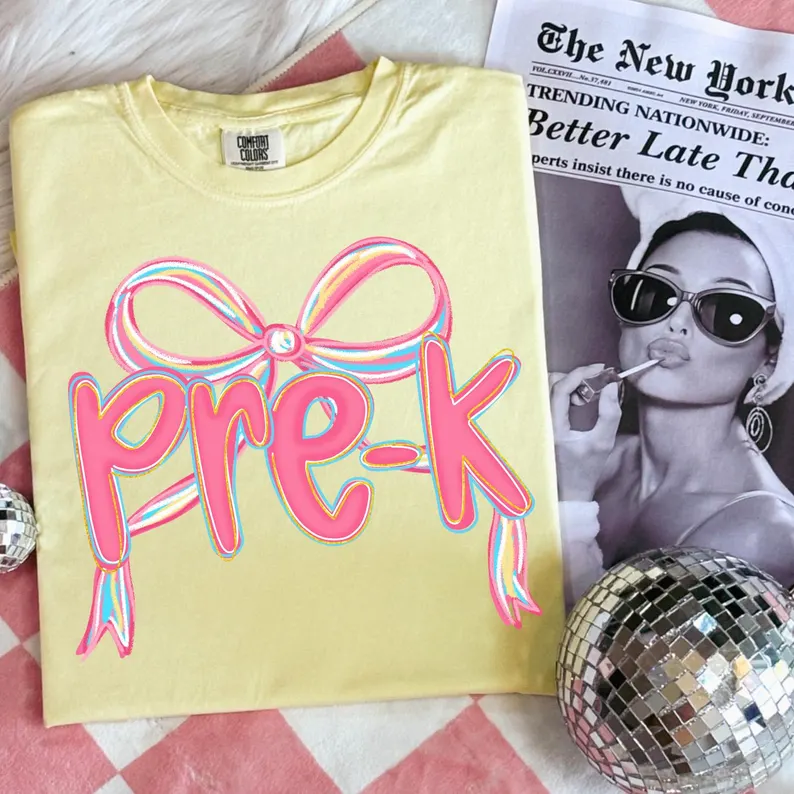 Preppy Teacher Shirt Bundle – Coquette First Day of School Tees