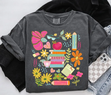 Cute Teacher Shirt – Comfort Colors® Book Lover Back to School Tee