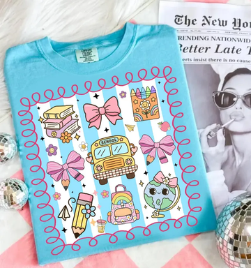 Preppy Coquette Back to School Shirt – Cute First Day Tee