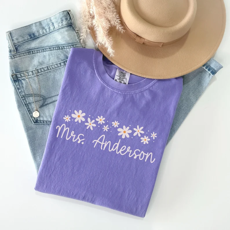 Custom Teacher Shirt – Comfort Colors® Back to School Gift Tee