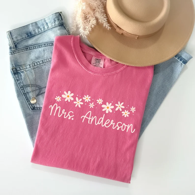 Custom Teacher Shirt – Comfort Colors® Back to School Gift Tee