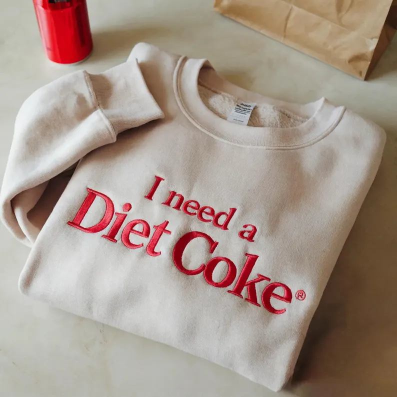 Soda Lover Gift Embroidered Sweatshirt