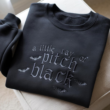 Sarcastic Halloween Embroidered Sweatshirt – Dark Humor Gift