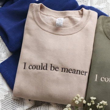 Confident & Funny Embroidered Sweatshirt