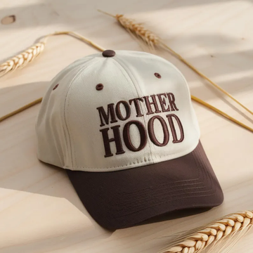 Motherhood Embroidered Mom Hat – Minimalist Trucker Cap