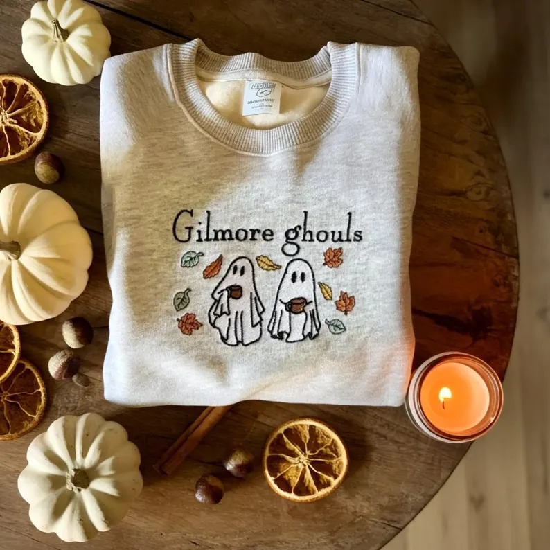 Gilmore Ghouls Embroidered Halloween Sweatshirt