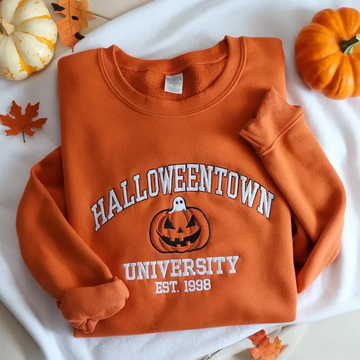 Embroidered Halloweentown Halloween Sweatshirt