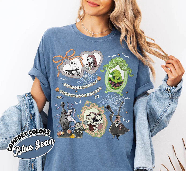 Vintage Nightmare Before Christmas Coquette Shirt