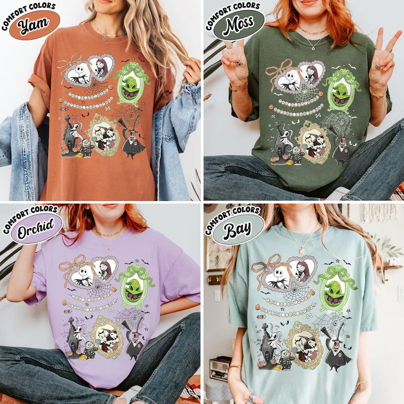 Vintage Nightmare Before Christmas Coquette Shirt