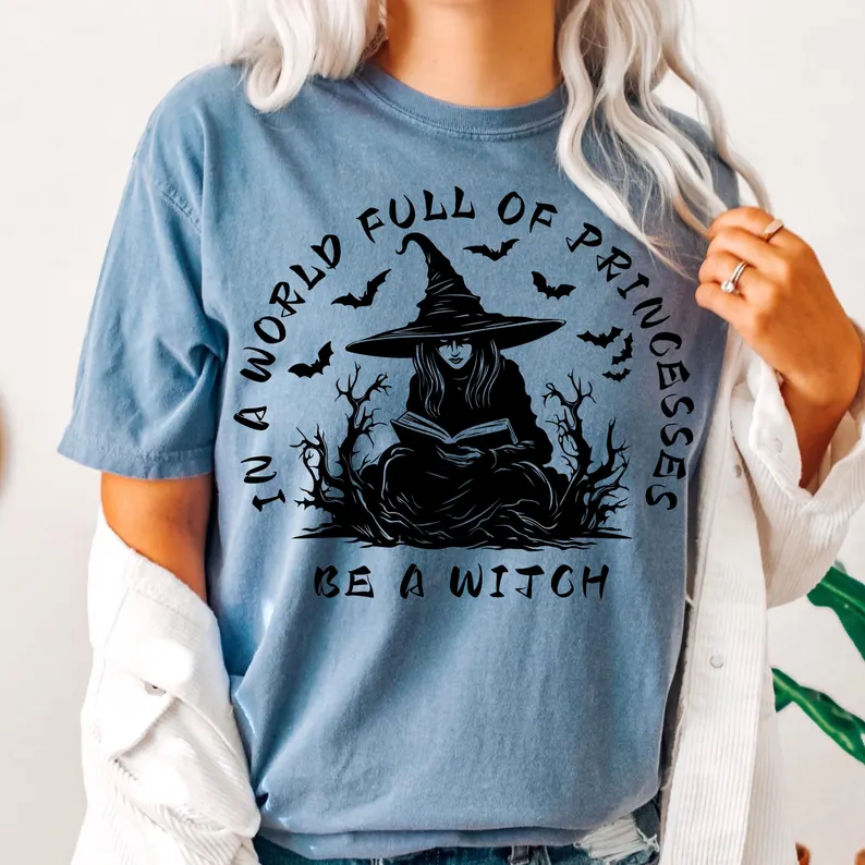 Comfort Colors Halloween Witch Shirt, Witchy Fall Tee