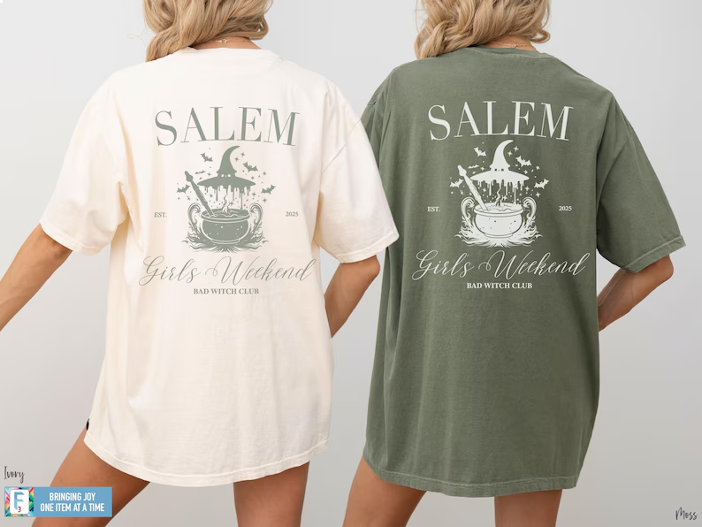 Comfort Colors Salem Bachelorette Shirt, Funny Witch T-Shirt