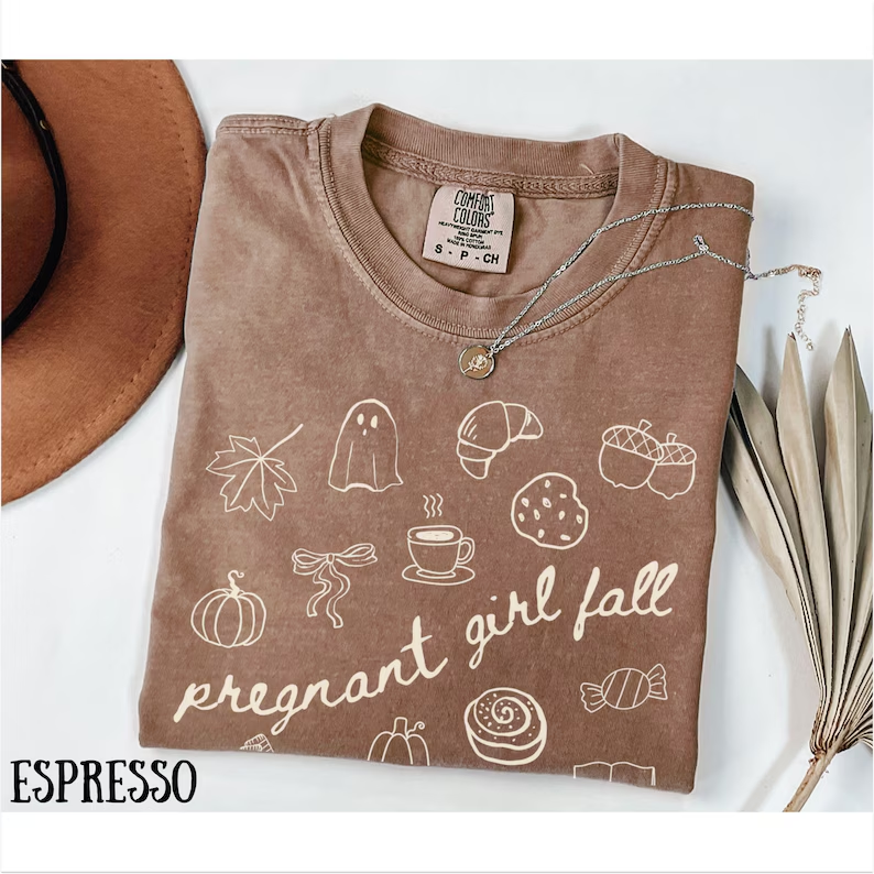 Comfort Colors® Fall Pregnancy Tee – Baby Reveal & Announcement Shirt