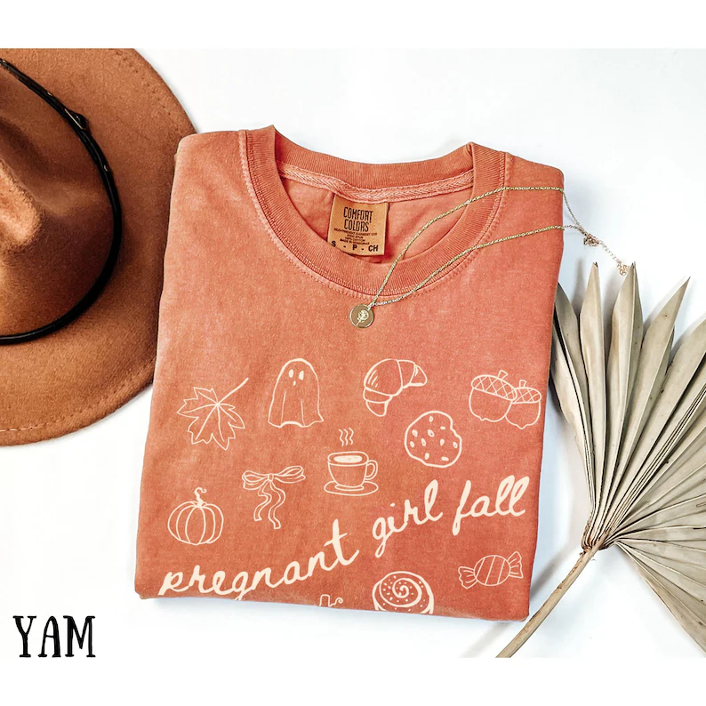 Comfort Colors® Fall Pregnancy Tee – Baby Reveal & Announcement Shirt