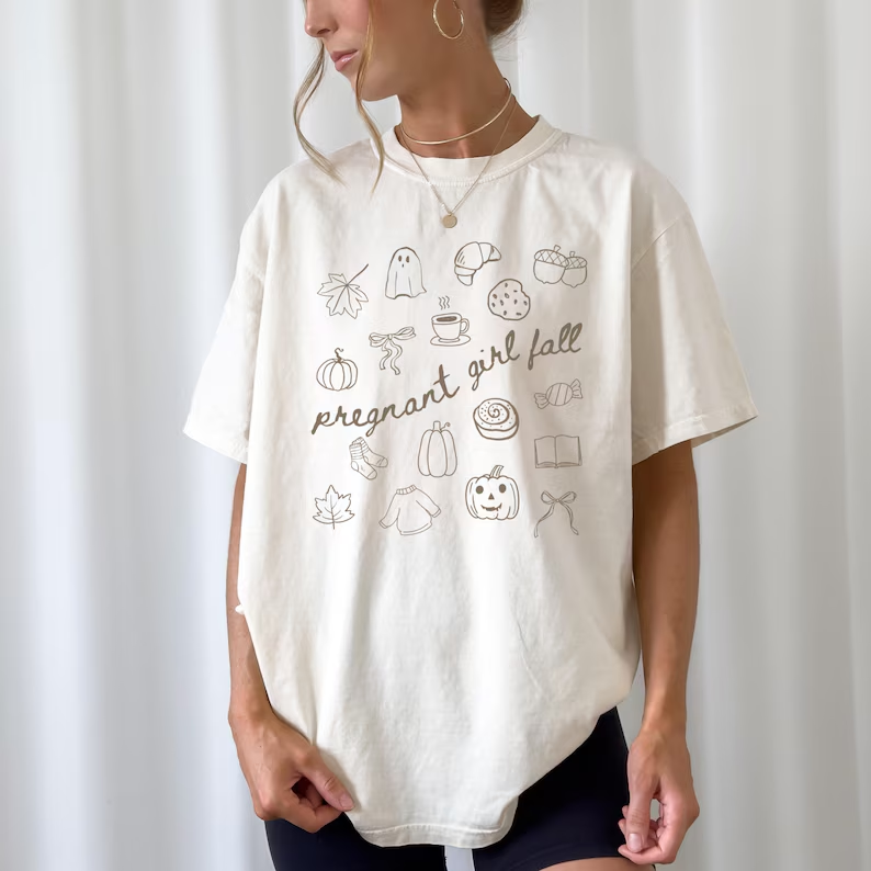 Comfort Colors® Fall Pregnancy Tee – Baby Reveal & Announcement Shirt