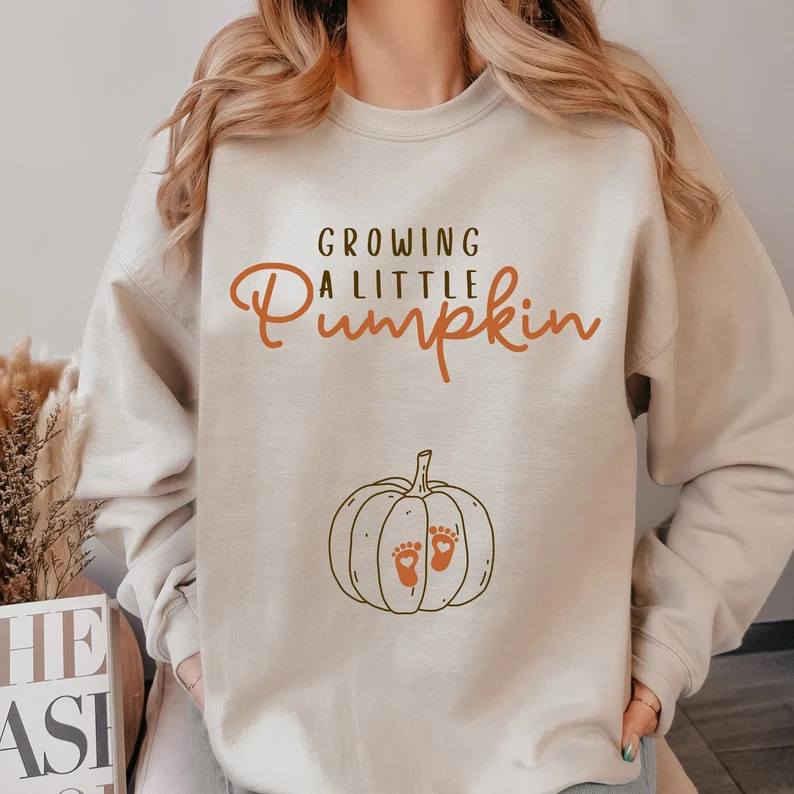 Growing Pumpkin Pregnancy SweatShirt – Fall Maternity & Thanksgiving Reveal