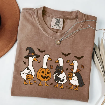 Comfort Colors Halloween Graphic Tee- Silly Goose Shirt