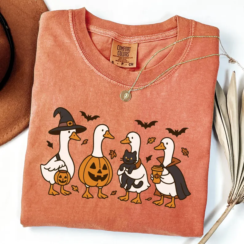 Comfort Colors Halloween Graphic Tee- Silly Goose Shirt