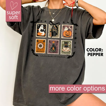 Retro Ghost Fall Tee- Comfort Colors® Halloween Shirt