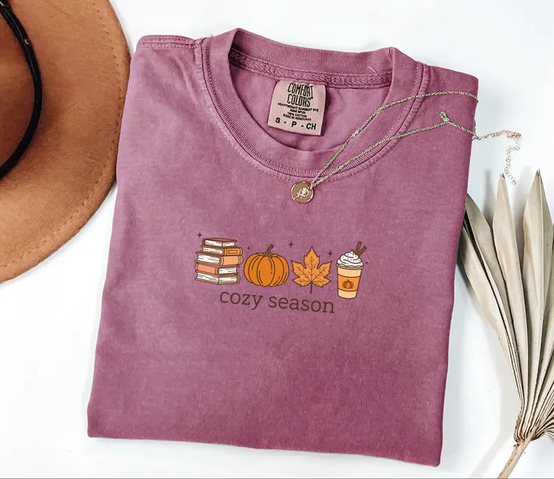 Cozy Season Shirt – Cute Pumpkin & Fall Coffee Tee