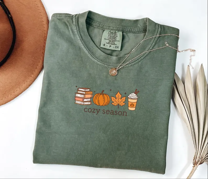 Cozy Season Shirt – Cute Pumpkin & Fall Coffee Tee