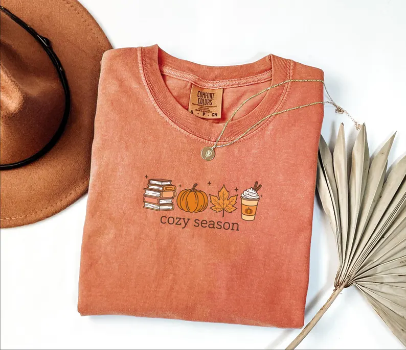 Cozy Season Shirt – Cute Pumpkin & Fall Coffee Tee