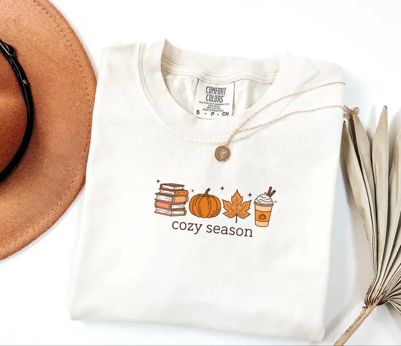 Cozy Season Shirt – Cute Pumpkin & Fall Coffee Tee
