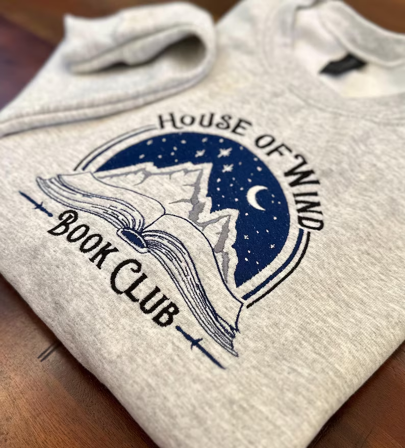 House of Wind Book Club Sweatshirt – ACOTAR Embroidered Crewneck