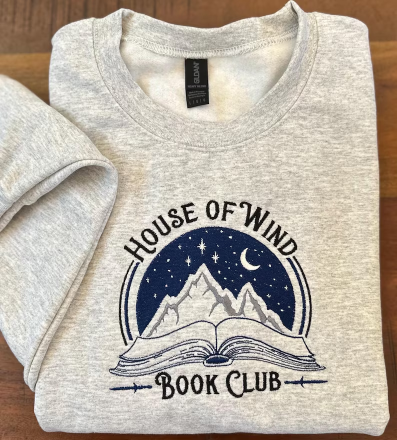 House of Wind Book Club Sweatshirt – ACOTAR Embroidered Crewneck
