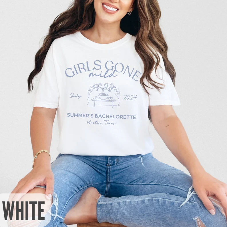 Custom Girls Gone Mild Bachelorette Top- Movie Night Shirt
