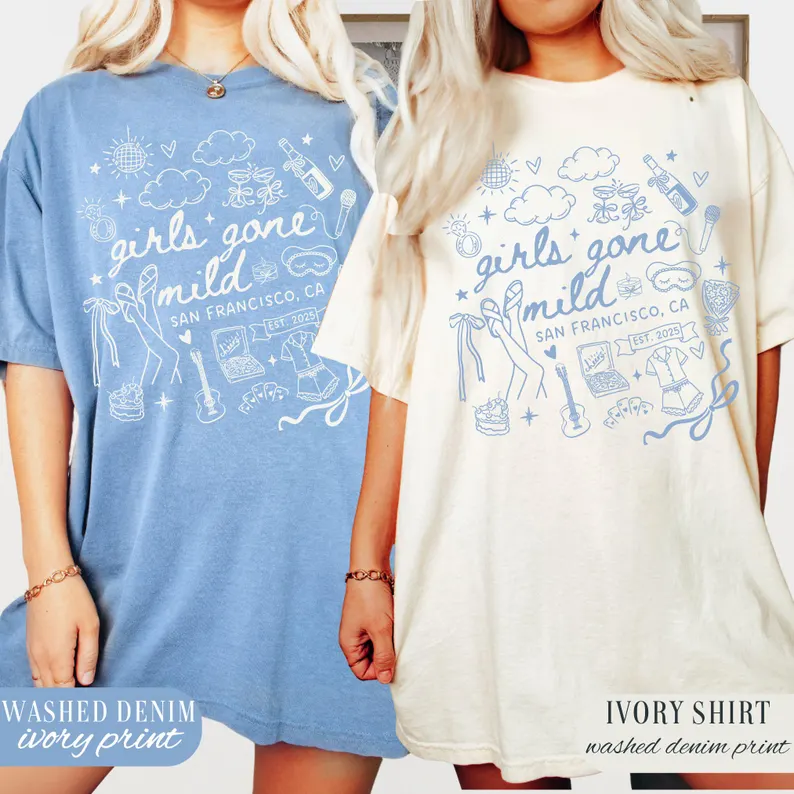 Girls Gone Mild Bachelorette Party Shirt – Custom Spa Tee