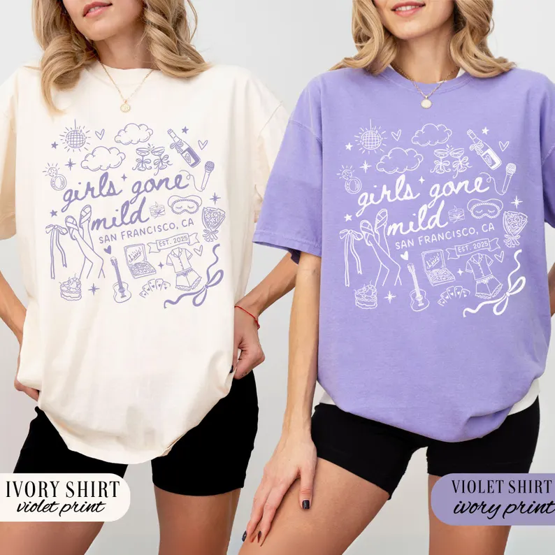 Girls Gone Mild Bachelorette Party Shirt – Custom Spa Tee