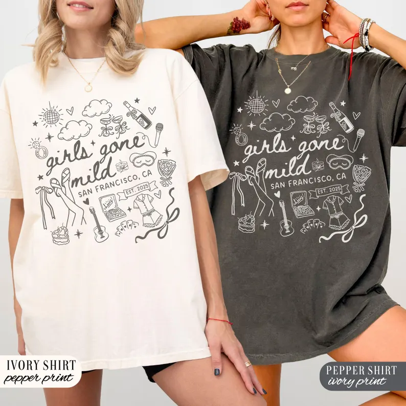 Girls Gone Mild Bachelorette Party Shirt – Custom Spa Tee