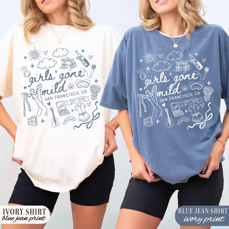 Girls Gone Mild Bachelorette Party Shirt – Custom Spa Tee