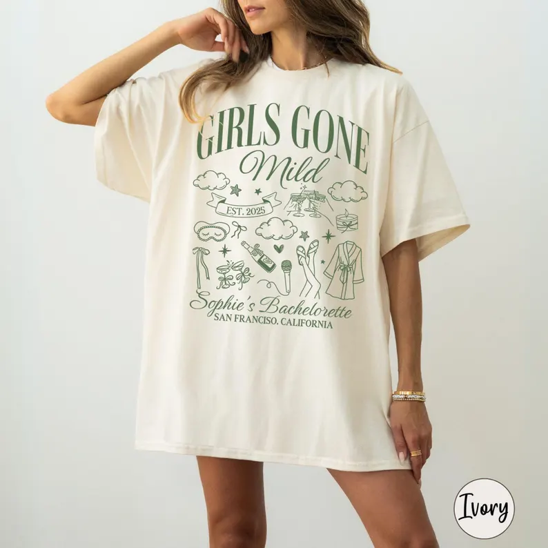 Girls Gone Mild Bachelorette Shirt – Custom Spa Party Tee