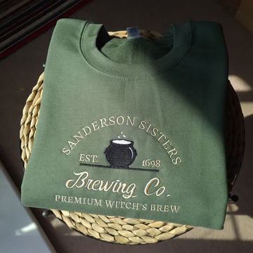 Embroidered Sanderson Sisters Jumper – Vintage Halloween Sweatshirt