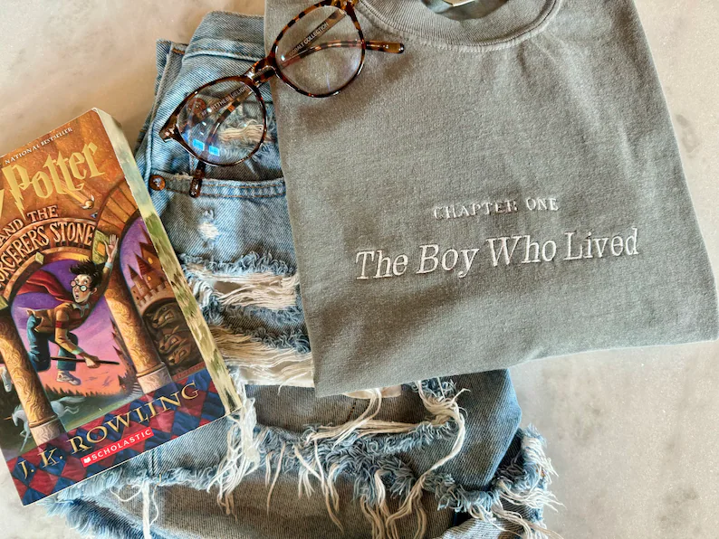 Wizard Embroidered Shirt – The Boy Who Lived Comfort Colors® Tee