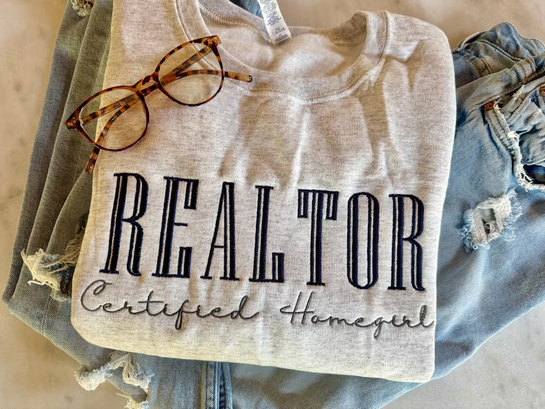 Realtor Crewneck – Embroidered Real Estate Agent Sweatshirt