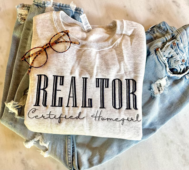Realtor Crewneck – Embroidered Real Estate Agent Sweatshirt