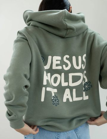 Christian Hoodie – Jesus Holds It All Design