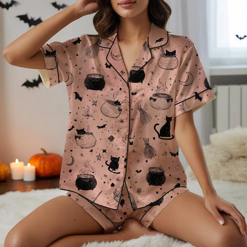 Pink Witchy Halloween Pajama