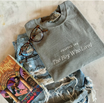 Wizard Embroidered Shirt – The Boy Who Lived Comfort Colors® Tee