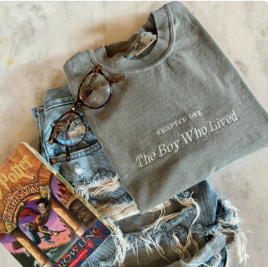 Wizard Embroidered Shirt – The Boy Who Lived Comfort Colors® Tee
