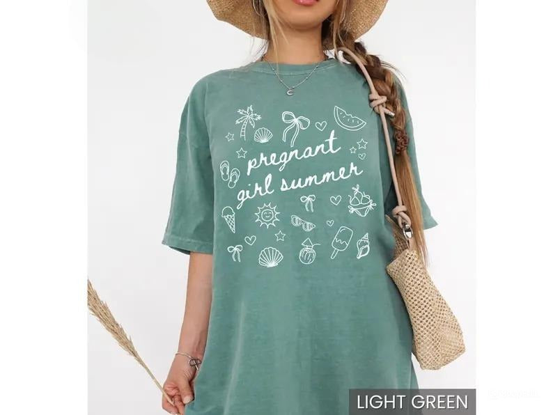 Summer Baby Shower Tee – Pregnancy Reveal & Announcement Shirt