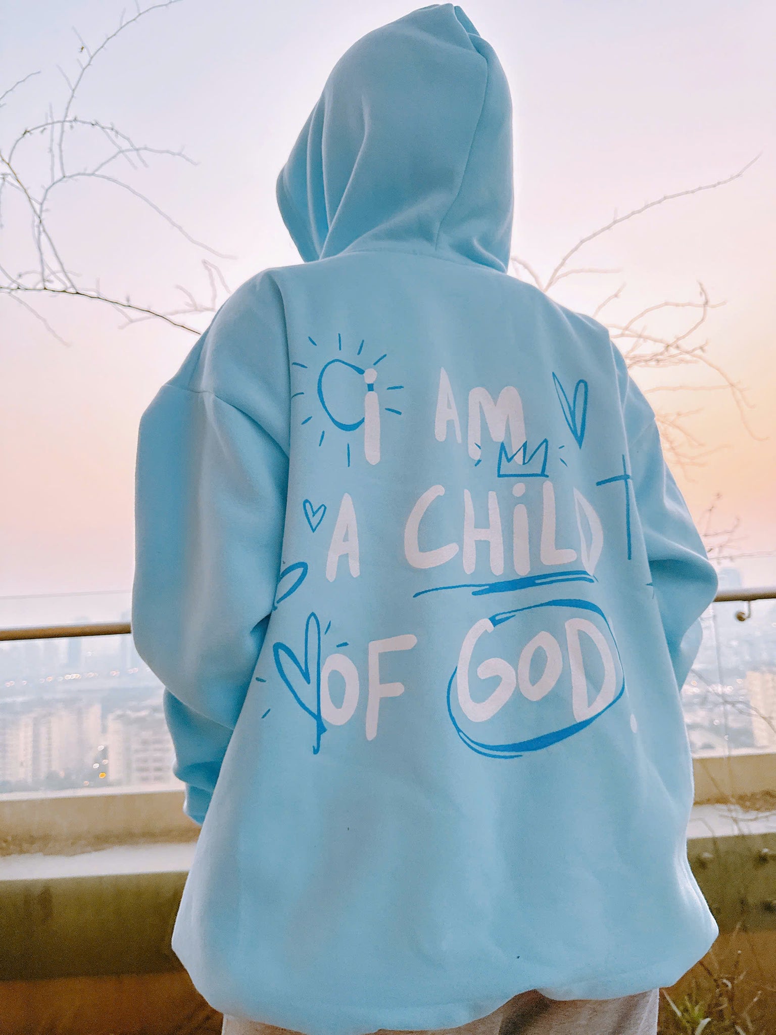 Child of God Faith Blue Unisex Hoodie